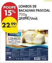 Pingo Doce Pascoal - lombos de bacalhau promoção