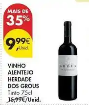 Pingo Doce Alentejo - vinho herdade dos grous promoção