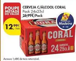 Pingo Doce Coral - cerveja c/alcool promoção