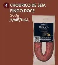 Pingo Doce Pingo doce - 4 chouriço de seia promoção