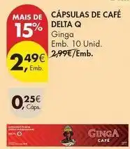 Pingo Doce Delta q - cápsulas de café promoção