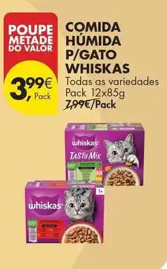 Pingo Doce Whiskas - comida humida p/gato promoção