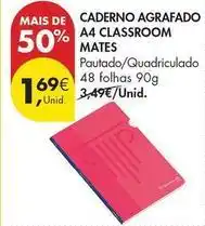 Pingo Doce Caderno agrafado a4 classroom promoção