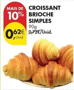 Pingo Doce Croissant brioche simples promoção