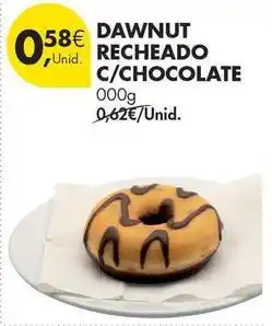 Pingo Doce Dawnut recheado c/chocolate promoção