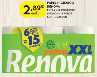 Papel higiénico renova
