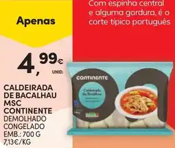 Continente Caldeirada de bacalhau msc continente promoção