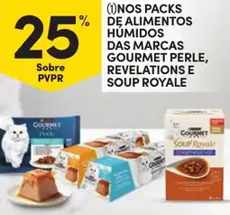 Continente Nos packs dę alimentos humidos das marcas gourmet perle, revelations e soup royale promoção