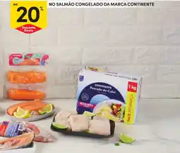 Continente No salmão congelado da marca continente promoção