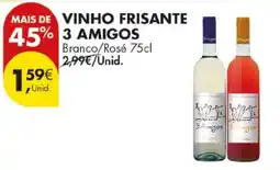 Pingo Doce vinho frisante 3 amigos promoção