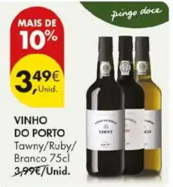 Pingo Doce Vinho do porto tawny/ruby/branco promoção