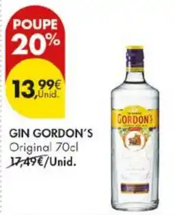 Pingo Doce gin gordon's original promoção