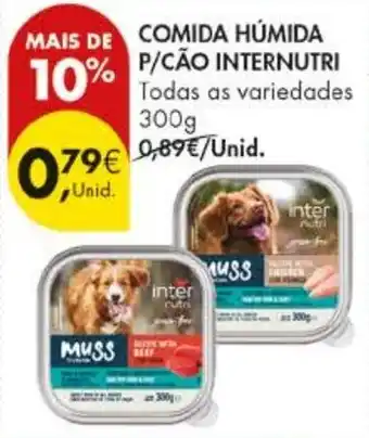 Comida húmida p/cão internutri