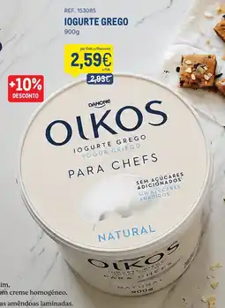 Makro olkos iogurte grego para chefs natural promoção