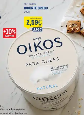 Olkos iogurte grego para chefs natural