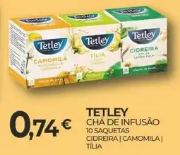 Miranda Supermercados Tetley chá de infusão cidreira | camomila | tilia promoção
