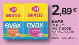 Miranda Supermercados Evax pensos higiénicos promoção
