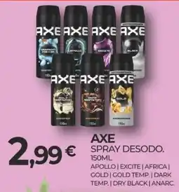 Miranda Supermercados axe spray desodo promoção