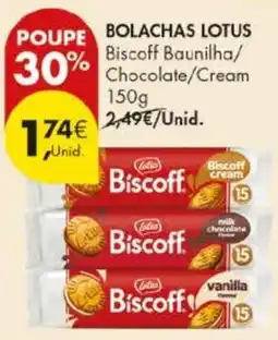 Pingo Doce Bolachas lotus biscoff baunilha chocolate cream promoção
