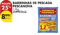 Pingo Doce barrinhas de pescada pescanova promoção