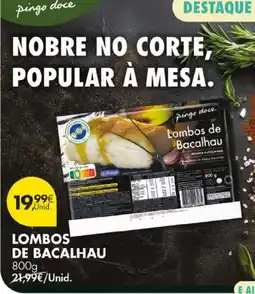 Pingo Doce Lombos de bacalhau pingo doce promoção