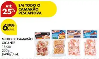 Pingo Doce Miolo de camarão gigante promoção