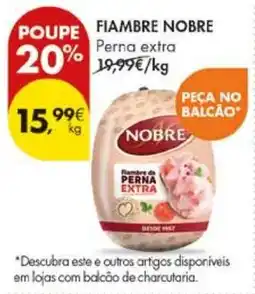 Pingo Doce Fiambre nobre perna extra promoção