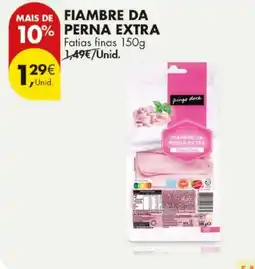 Pingo Doce Fiambre da perna extra promoção