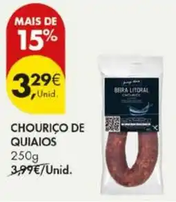 Pingo Doce Chouriço de quiaios promoção