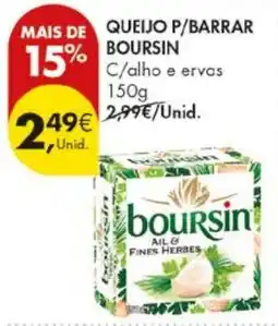 Pingo Doce Queijo p/barrar boursin c/ alho e ervas promoção