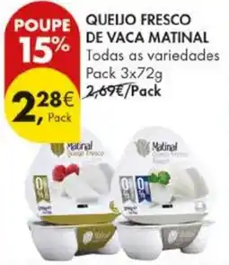 Pingo Doce Queijo fresco de vaca matinal promoção