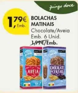 Pingo Doce Bolachas matinais chocolate/aveia promoção