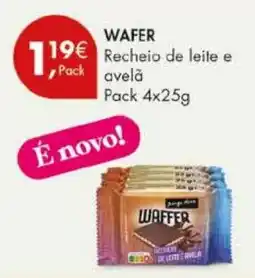 Pingo Doce Waffer recheio de leite e avelã promoção