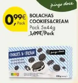 Pingo Doce Bolachas cookies&cream pingo doce promoção