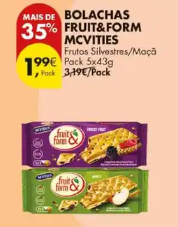 Pingo Doce bolachas fruit&form mcvities promoção