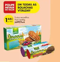 Pingo Doce Bolachas vitalday frutos vermelhos promoção