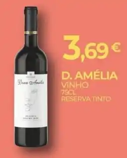 Miranda Supermercados D. Amélia vinho reserva tinto promoção