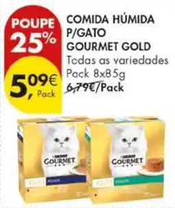 Pingo Doce Comida húmida p/gato gourmet gold promoção