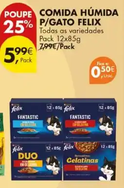 Pingo Doce comida húmida p/gato felix promoção
