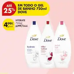 Pingo Doce Gel de banho dove promoção