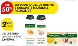 Pingo Doce Gel de banho e sabonete naturals palmolive promoção