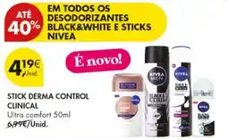 Pingo Doce desodorizantes black&white e sticks nivea promoção