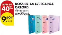 Pingo Doce Dossier a4 c/recarga oxford promoção