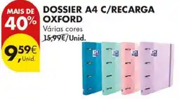 Pingo Doce Dossier a4 c/recarga oxford promoção