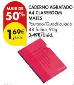 Pingo Doce Caderno agrafo a4 classroom mates promoção