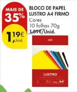 Pingo Doce Bloco de papel lustro a4 firmo promoção