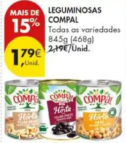 Pingo Doce Leguminosas compal promoção