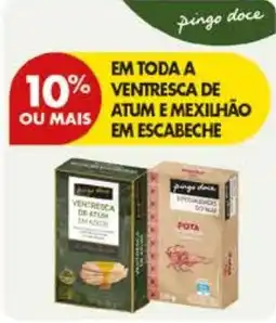 Pingo Doce Ventresca de atum e mexilhão em escabeche promoção