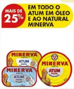 Pingo Doce Atum em óleo e ao natural minerva promoção