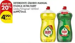 Pingo Doce Detergente líquido manual p/loça ultra fairy promoção
